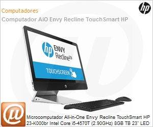 QZ270AA - Desktop-PC All-in-One Envy Recline TouchSmart HP 23-K000br Intel Core i5-4570T (2.90GHz) 8GB TB 23" LED IPS Windows 8 SL 64 Wi-Fi N WebCam HDMI GeForce GT730A 1GB USB 3.0