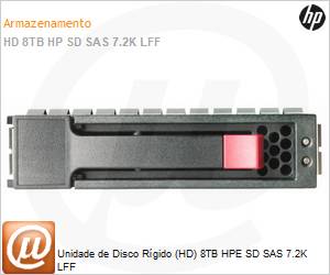 R0Q59A - Unidade de Disco Rígido (HD) 8TB HPE SD SAS 7.2K LFF 