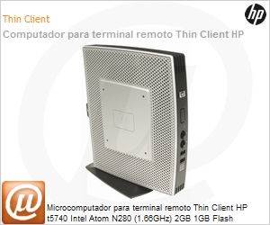 VU899AA - Desktop-PC para terminal remoto Thin Client HP t5740 Intel Atom N280 (1.66GHz) 2GB 1GB Flash Windows Embedded Standard