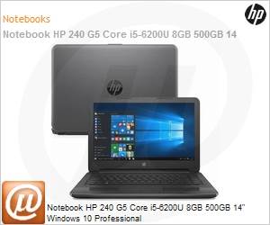 X8Q30LT - Notebook HP 240 G5 Core i5-6200U 8GB 500GB 14