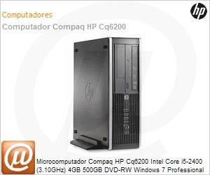 XL505AV - Desktop-PC Compaq HP Cq6200 Intel Core i5-2400 (3.10GHz) 4GB 500GB DVD-RW Windows 7 Professional SFF