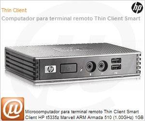 XW887AA - Desktop-PC para terminal remoto Thin Client Smart Client HP t5335z Marvell ARM Armada 510 (1.00GHz) 1GB 512MB Flash FreeDOS