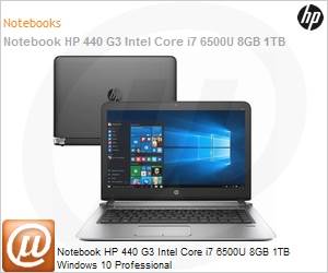 Z7Y37LA - Notebook HP 440 G3 Intel Core i7 6500U 8GB 1TB Windows 10 Professional