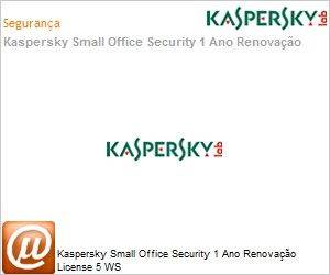 KL2128KCEFR - Kaspersky Small Office Security 1 Ano Renovao License 5 WS 