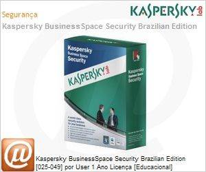 KL4853KAPFE - Kaspersky BusinessSpace Security Brazilian Edition [025-049] por User 1 Ano Licena [Educacional] 