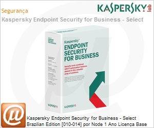KL4863KAKFR - Kaspersky Endpoint Security for Business - Select Brazilian Edition [010-014] por Node 1 Ano Licena Base Renovao 