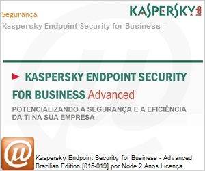 KL4867KAMDR - Kaspersky Endpoint Security for Business - Advanced Brazilian Edition [015-019] por Node 2 Anos Licena [Renovao] 