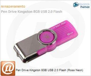 KC-U308G-2X2N2 - Pen Drive Kingston 8GB USB 2.0 Flash (Rosa Neon)