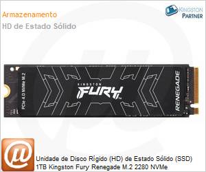SFYRS1000G - Unidade de Disco Rgido (HD) de Estado Slido (SSD) 1TB Kingston Fury Renegade M.2 2280 NVMe 