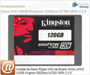 SKC300S37A/120G - Unidade de Disco Rgido (HD) de Estado Slido [SSD] 120GB Kingston SSDNow KC300 SATA 3 2.5"