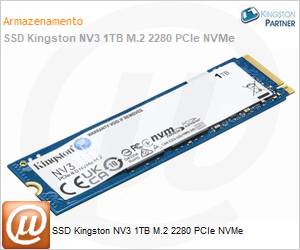 SNV3S/1000G - SSD Kingston NV3 1TB M.2 2280 PCIe NVMe 