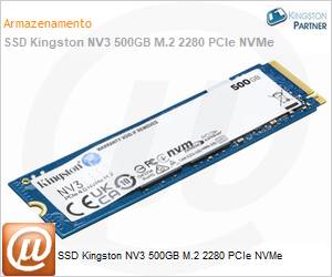SNV3S/500G - SSD Kingston NV3 500GB M.2 2280 PCIe NVMe