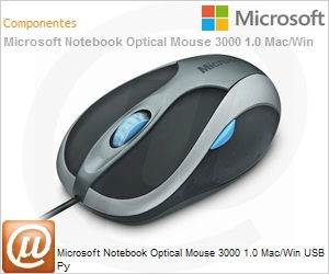 B2J-00005 - Microsoft Notebook Optical Mouse 3000 1.0 Mac/Win USB Py