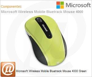 D5D-00033 - Microsoft Wireless Mobile Bluetrack Mouse 4000 Green