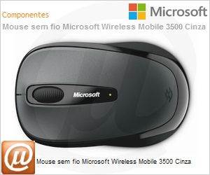 GMF-00380 - Mouse sem fio Microsoft Wireless Mobile 3500 Cinza