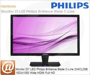 234CL2SB - Monitor 23" LED Philips Brilliance Blade C-Line 234CL2SB 1920x1080 Wide HDMI Full HD