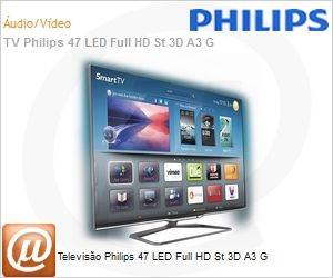 47PFL8008G - Televiso Philips 47 LED Full HD St 3D A3 G