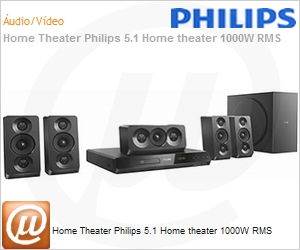 HTD5520X/78 - Home Theater Philips 5.1 Home theater 1000W RMS