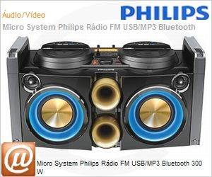 NTRX100/55 - Micro System Philips Rdio FM USB/MP3 Bluetooth 300 W