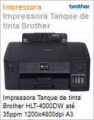 Impressora Tanque de tinta Brother HLT-4000DW at 35ppm 1200x4800dpi A3 30.000 pginas Display LCD USB Rede Duplex Wi-Fi 1 Ano Balco  (Figura somente ilustrativa, no representa o produto real)