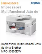 Impressora Multifuncional Jato de tinta Brother MFC-J5855DW A3 (Impresso: 32ppm; Cpia/Digitalizao: 16ppm; Fax) Rede Wi-Fi USB Duplex  (Figura somente ilustrativa, no representa o produto real)