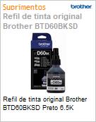 Refil de tinta original Brother BTD60BKSD Preto 6.5K (Figura somente ilustrativa, no representa o produto real)