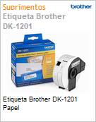 Etiqueta Brother DK-1201 Papel (Figura somente ilustrativa, no representa o produto real)