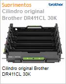 Cilindro original Brother DR411CL 30K  (Figura somente ilustrativa, no representa o produto real)