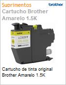 Cartucho de tinta original Brother Amarelo 1.5K (Figura somente ilustrativa, no representa o produto real)