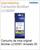 Cartucho de tinta original Brother LC3039Y Amarelo 5K  (Figura somente ilustrativa, no representa o produto real)