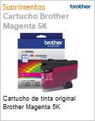 Cartucho de tinta original Brother Magenta 5K  (Figura somente ilustrativa, no representa o produto real)