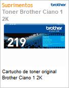 Cartucho de toner original Brother Ciano 1 2K  (Figura somente ilustrativa, no representa o produto real)