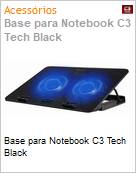 Base para Notebook C3 Tech Black (Figura somente ilustrativa, no representa o produto real)