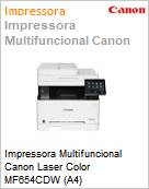 Impressora Multifuncional Canon Laser Color MF654CDW (A4)  (Figura somente ilustrativa, no representa o produto real)