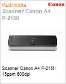 Scanner Canon A4 P-215II 15ppm 600dpi  (Figura somente ilustrativa, no representa o produto real)