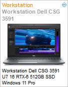 Workstation Dell CSG 3591 U7 16 RTX-6 512GB SSD Windows 11 Pro  (Figura somente ilustrativa, no representa o produto real)