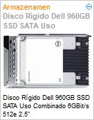 Disco Rgido Dell 960GB SSD SATA Uso Combinado 6GBit/s 512e 2.5  (Figura somente ilustrativa, no representa o produto real)