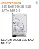 SSD Dell 960GB SSD SATA MU 2.5  (Figura somente ilustrativa, no representa o produto real)