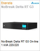No-Break Delta RT G3 On-line 1 kVA 220/220  (Figura somente ilustrativa, no representa o produto real)