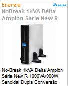 No-Break 1kVA Delta Amplon Srie New R 1000VA/900W Senoidal Dupla Converso Online 240/240V NBR [x3] USB Gerencivel LCD Torre  (Figura somente ilustrativa, no representa o produto real)
