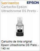Cartucho de tinta original Epson Ultrachrome DS Preto - 140 ml (Figura somente ilustrativa, no representa o produto real)