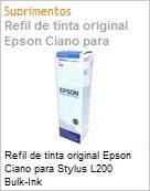 Refil de tinta original Epson Ciano para Stylus L200 Bulk-Ink (Figura somente ilustrativa, no representa o produto real)