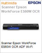 Scanner Epson WorkForce ES-60W OCR ADF Wi-Fi  (Figura somente ilustrativa, no representa o produto real)