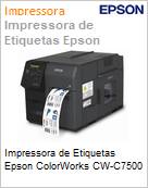Impressora de Etiquetas Epson ColorWorks CW-C7500 (Figura somente ilustrativa, no representa o produto real)