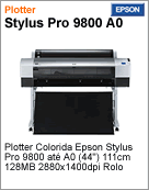 C595001UCM - Impressora de Grande Formato Plotter Stylus Pro Epson 9800 at A0 (44