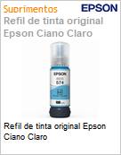 Refil de tinta original Epson Ciano Claro (Figura somente ilustrativa, no representa o produto real)