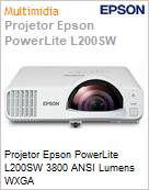 Projetor Epson PowerLite L200SW 3800 ANSI Lumens WXGA  (Figura somente ilustrativa, no representa o produto real)
