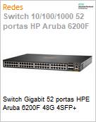 Switch Gigabit 52 portas HPE Aruba 6200F 48G 4SFP+  (Figura somente ilustrativa, no representa o produto real)
