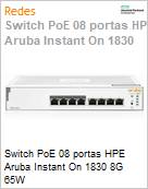 Switch PoE 08 portas HPE Aruba Instant On 1830 8G 65W  (Figura somente ilustrativa, no representa o produto real)