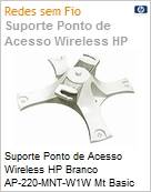 Suporte Ponto de acesso Wi-Fi HPE Branco AP-220-MNT-W1W Mt Basic White Kit (Figura somente ilustrativa, no representa o produto real)